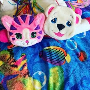 Reserved l!! Two Lisa Frank plush purses